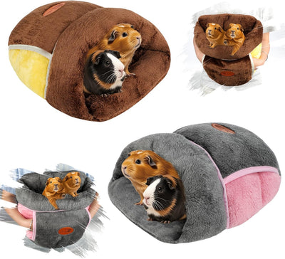 2 Pzas Escondite Conejillo con Ropa Cama Acojedora para Hámster