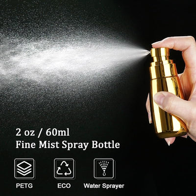 Botella spray de niebla fina para cabello y cara recargable