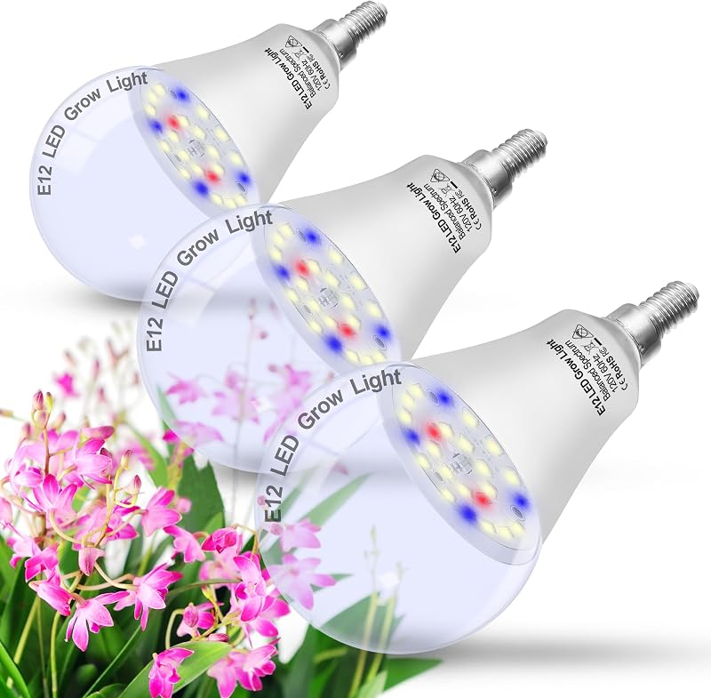 Bombilla E12 LED 10W espectro completo 5000K