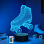Luz Nocturna Led 3D Patinaje con Control Remoto