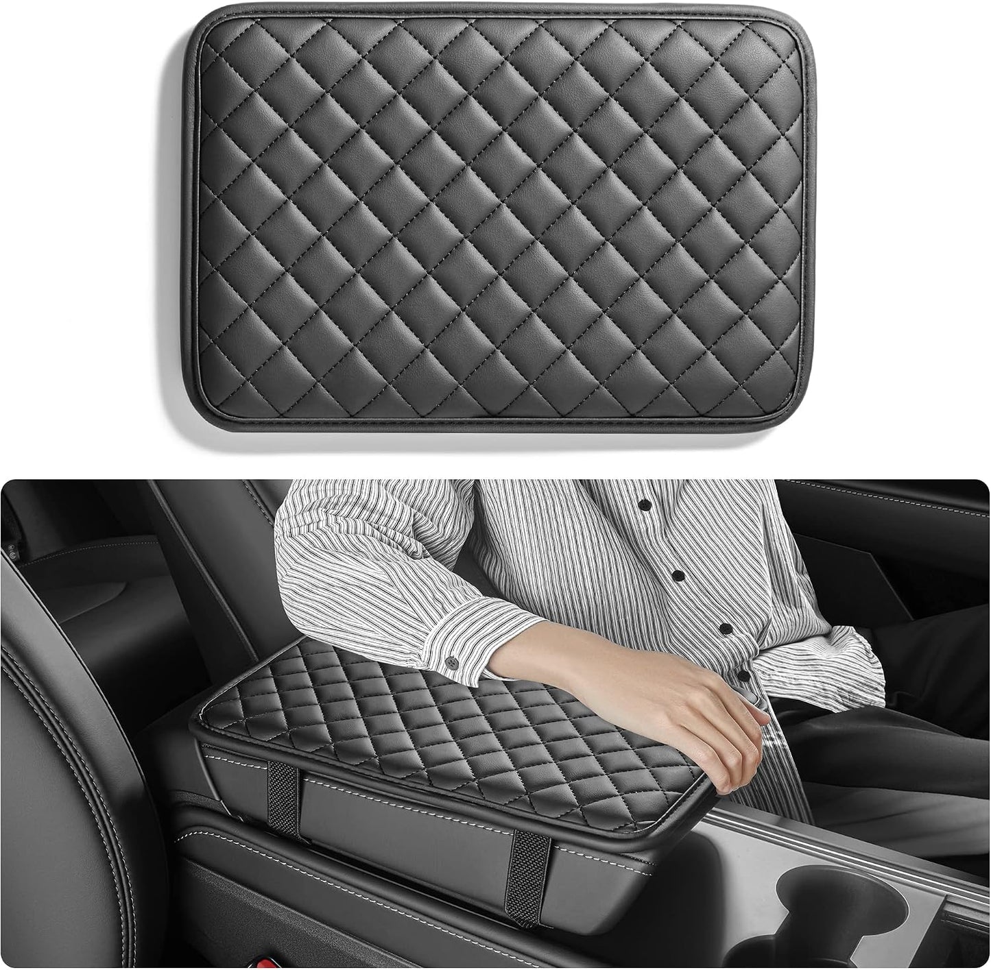 Fundas apoyabrazos coche cuero nappa con almacenamiento