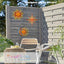 Set 3 decoración pared sol luna para jardín patio