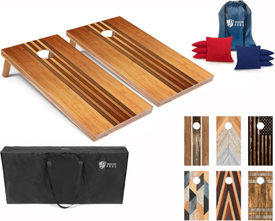 Tablas Cornhole 4x2pies set madera 8 bolsas frijol