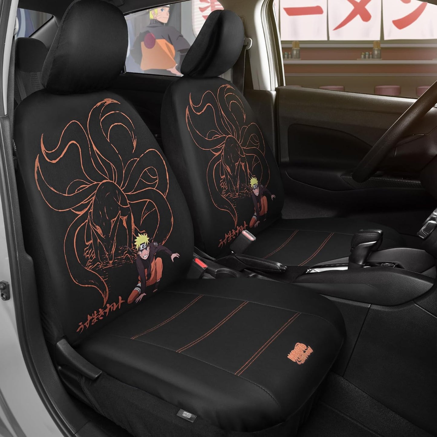 Fundas asiento delantero Naruto pack 2 semiuniversal