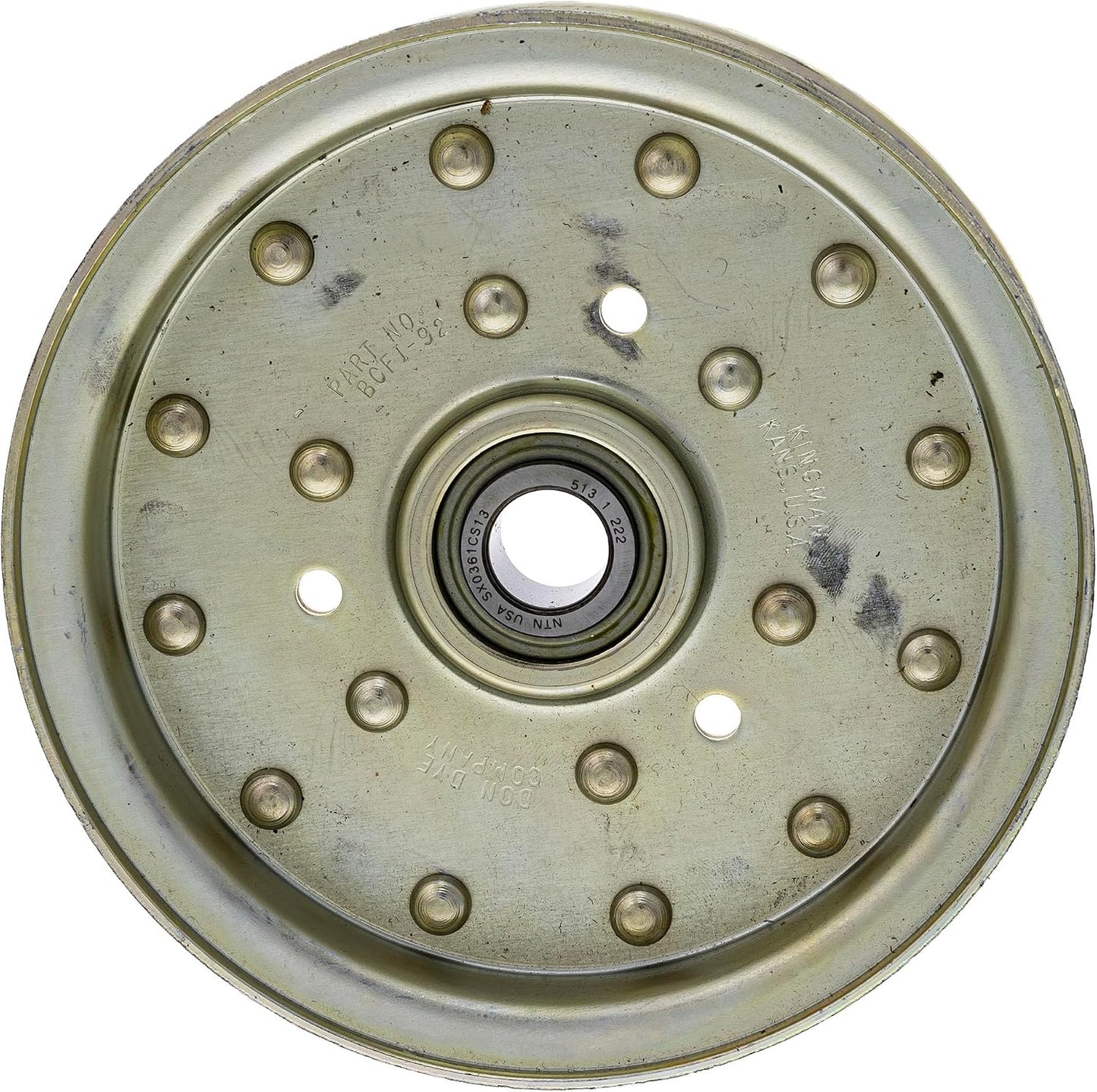 Polea plana acero inox