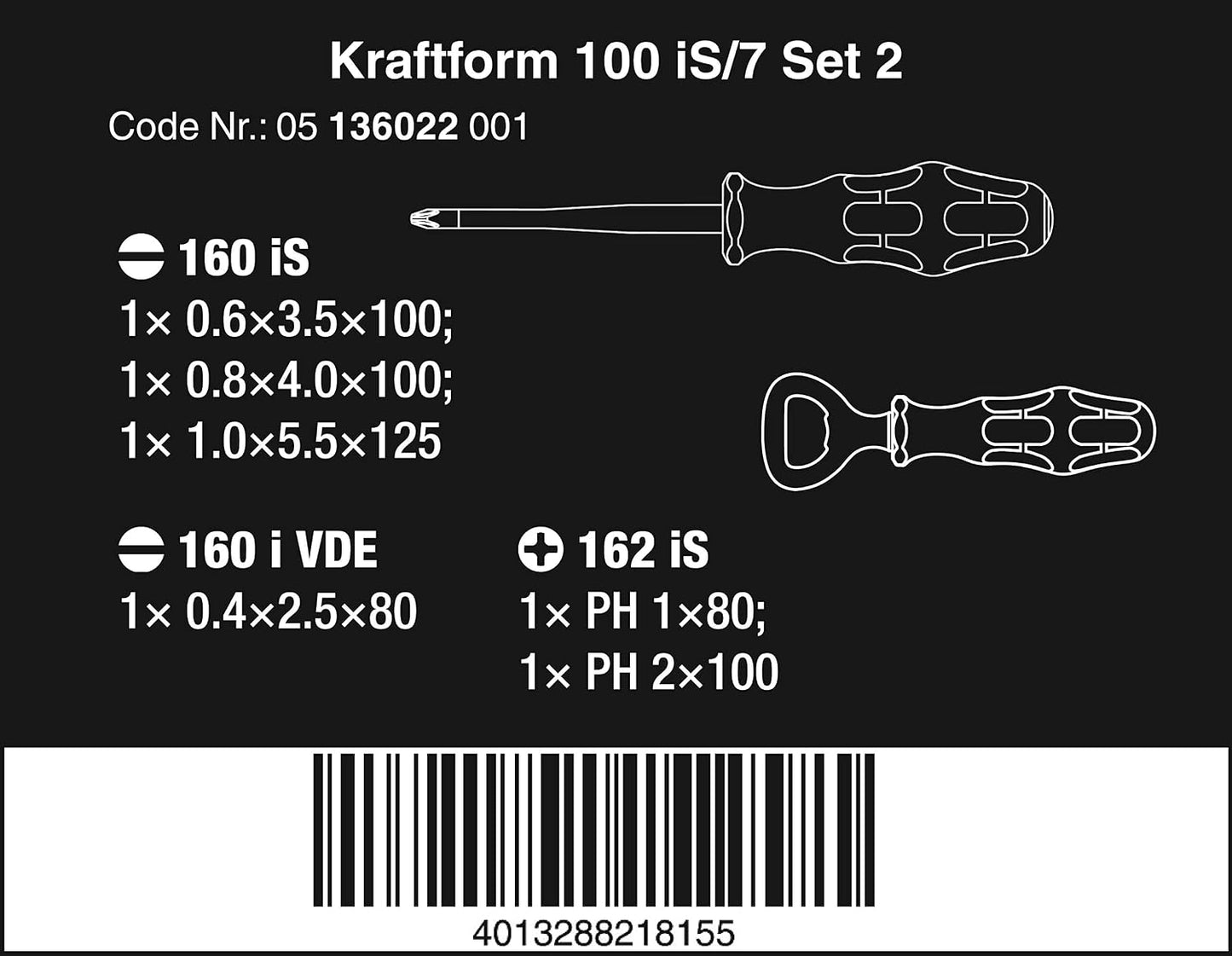 Set 7 Pzas Destornilladores Kraftform Plus Serie 100