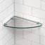Estante esquinero cristal cromado 12x8pulg