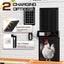 Puerta gallinero solar con control remoto aluminio LED