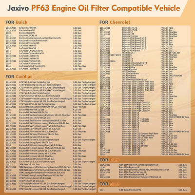Filtro aceite motor F-150 Explorer Mustang 2011-24 Chevy