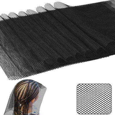 Red de pelo negro 26 x 18 pulgadas para tejer y coser