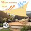 Parasol triangular 24x24x33.9pies bloqueo UV para patio