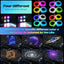 600 Kit techo estrella RGBW 32W con APP y control RF