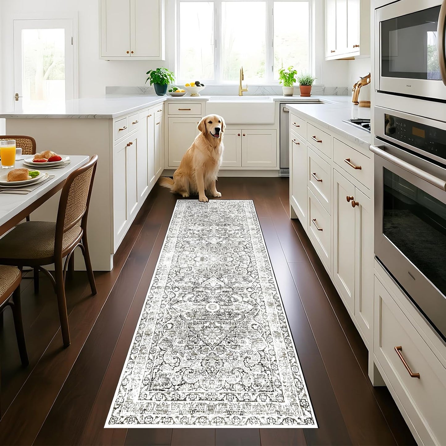 Alfombra pasillo 2x6ft vintage antiderrap