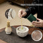 Set 5 Pzas Batidor Matcha Cerámica Bambú Cuchara