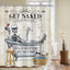 Cortina ducha gótica calavera hueso 60pulg Halloween