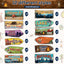 24 Carteles Fiesta Campamento Decoración Rústica Bienvenida