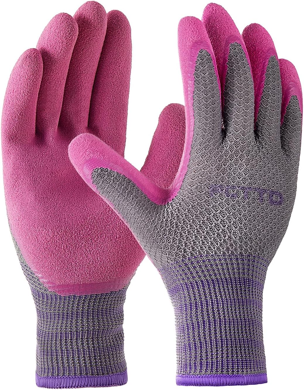 3 Pzas Guantes Jardinería Mujer Revestimiento Goma