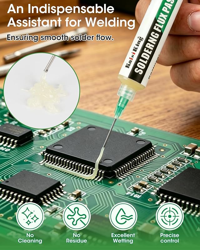 Pasta flujo soldadura mecha cobre para PCB SMD y DIY