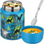 Termo sopa 17oz acero inox asa cuchara plegable azul