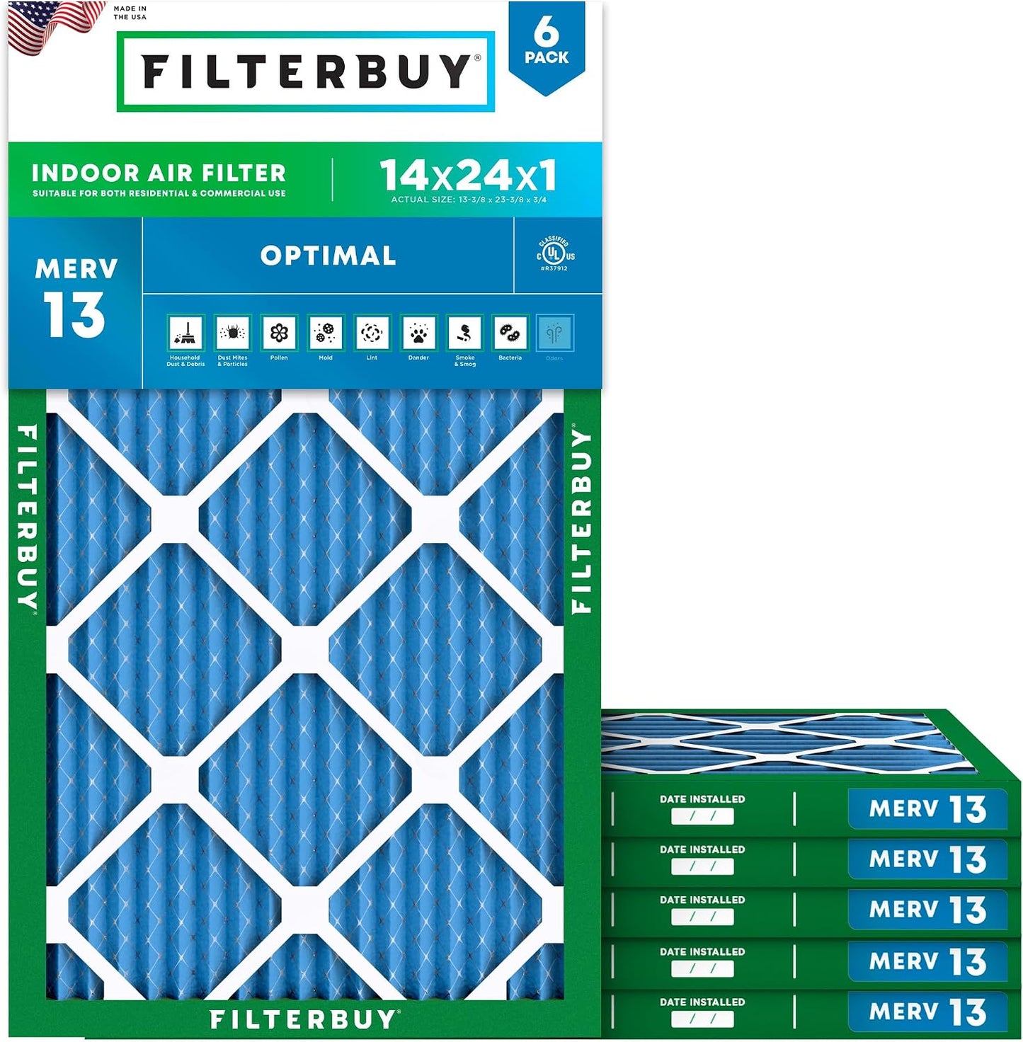 Filtros aire AFB MERV 13 pack 6