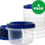 5 Pzas Contenedor Delicatessen 16oz Tapas Azules