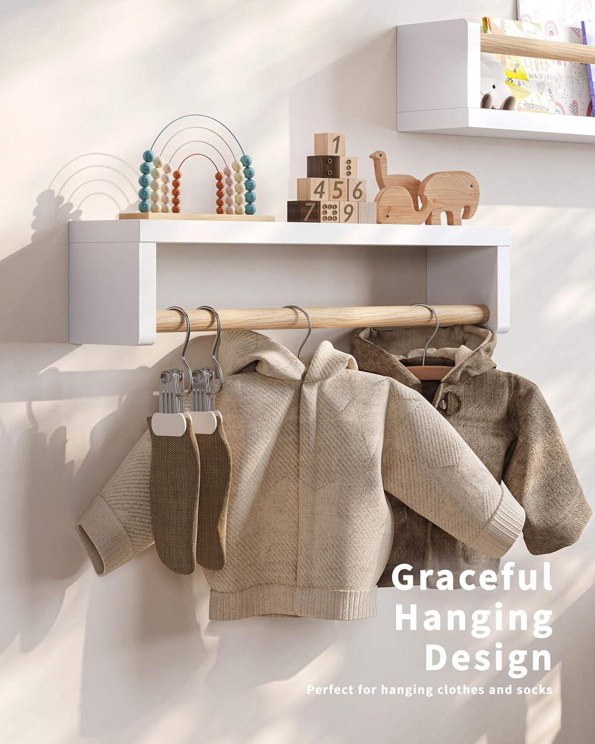 Estantes para libros de pared para niños pack 4
