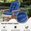 Cojín silla mecedora 44x19x4" antiderrap impermeable