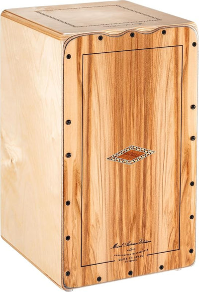 Cajón cuerda artesanal madera duramen indio fabricado España