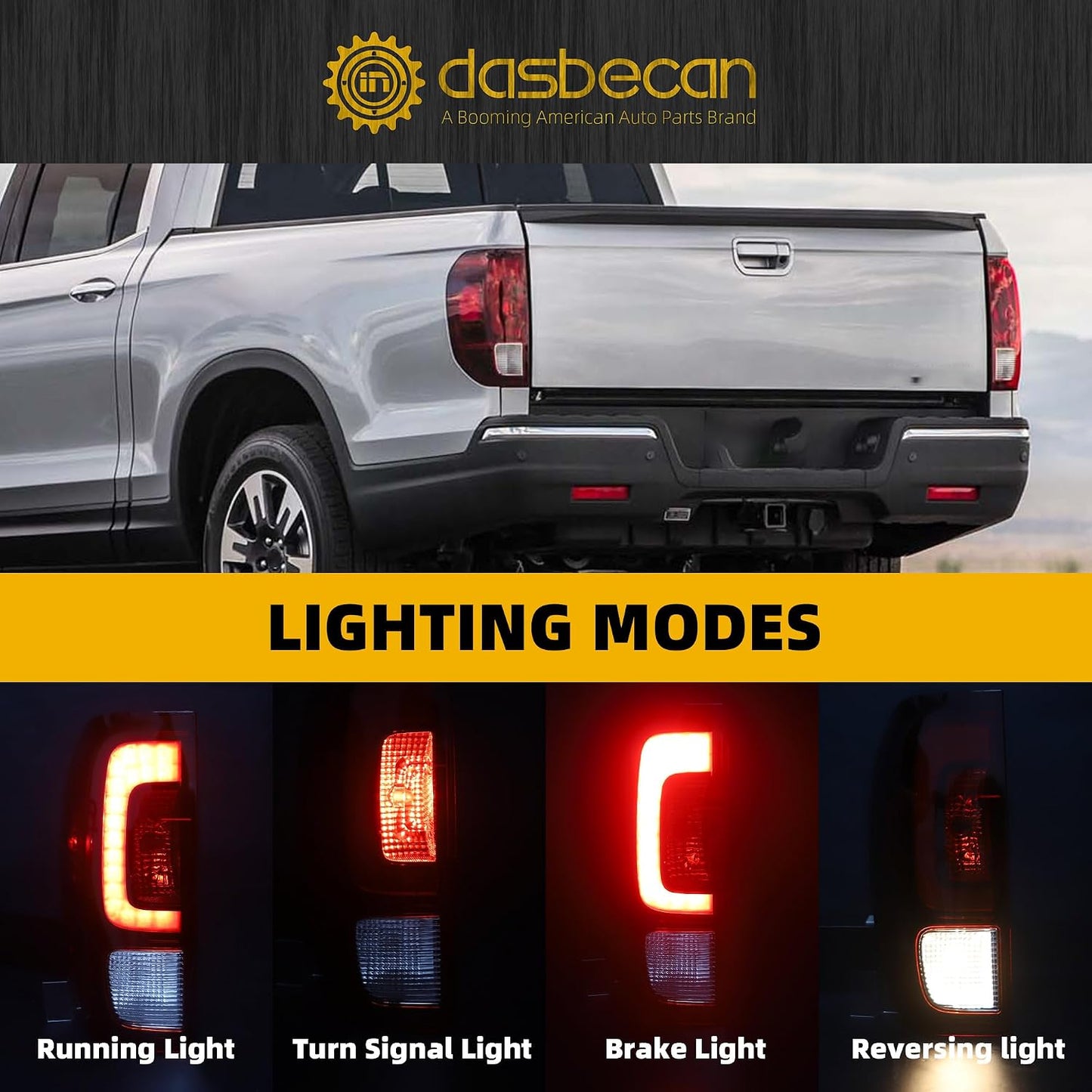 Luz trasera LED comp Honda Ridgeline 17-23