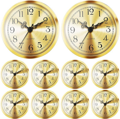 Pack 10 relojes cuarzo 3.543in movimiento mini números