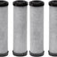 Filtro agua carbono universal 4 pzas gris claro