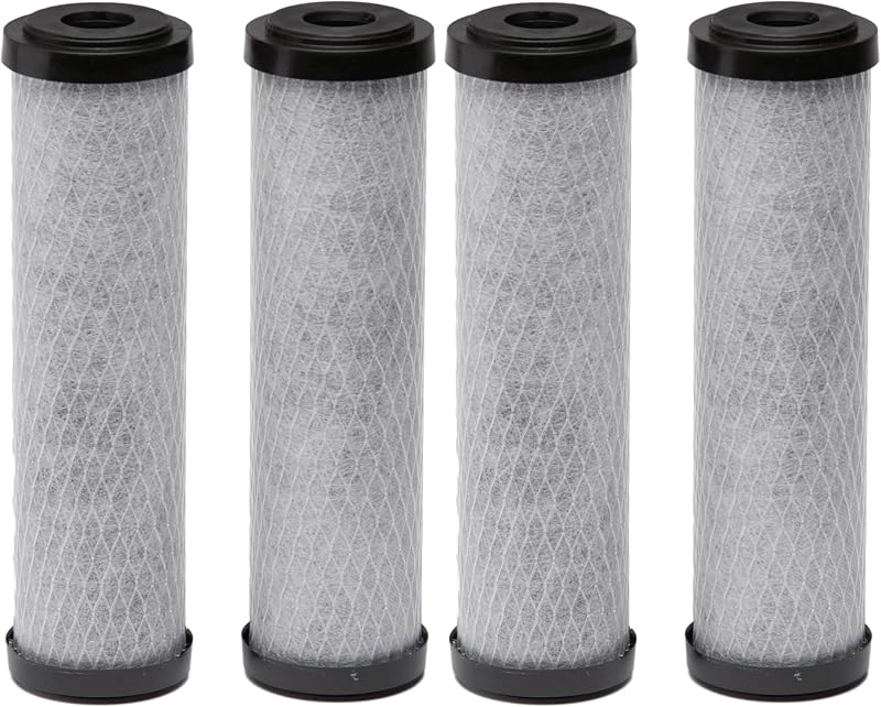 Filtro agua carbono universal 4 pzas gris claro