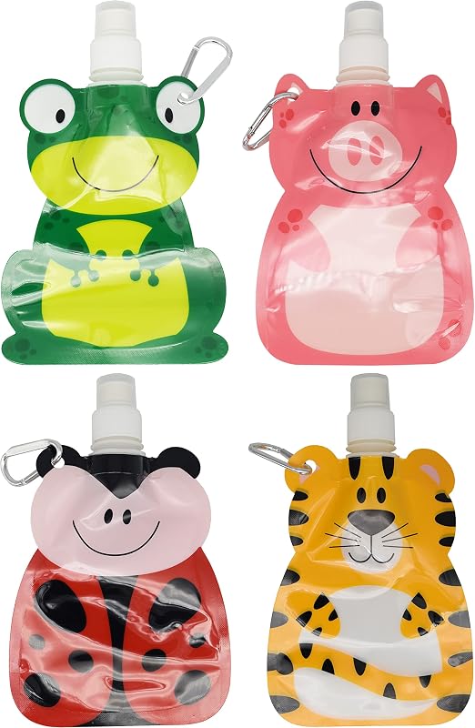 Botellas agua forma animal para niños seguras ecológicas
