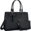 Bolsa mano laptop 15.6pulg maletín hombro con clutch 2 pzas