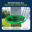 Columpio platillo 40" acero cuerda ajustable verde