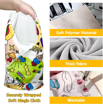 Bolsa maquillaje tela autoadhesiva para mascotas