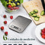 Báscula cocina digital 11lb pantalla LCD tara compacta acero