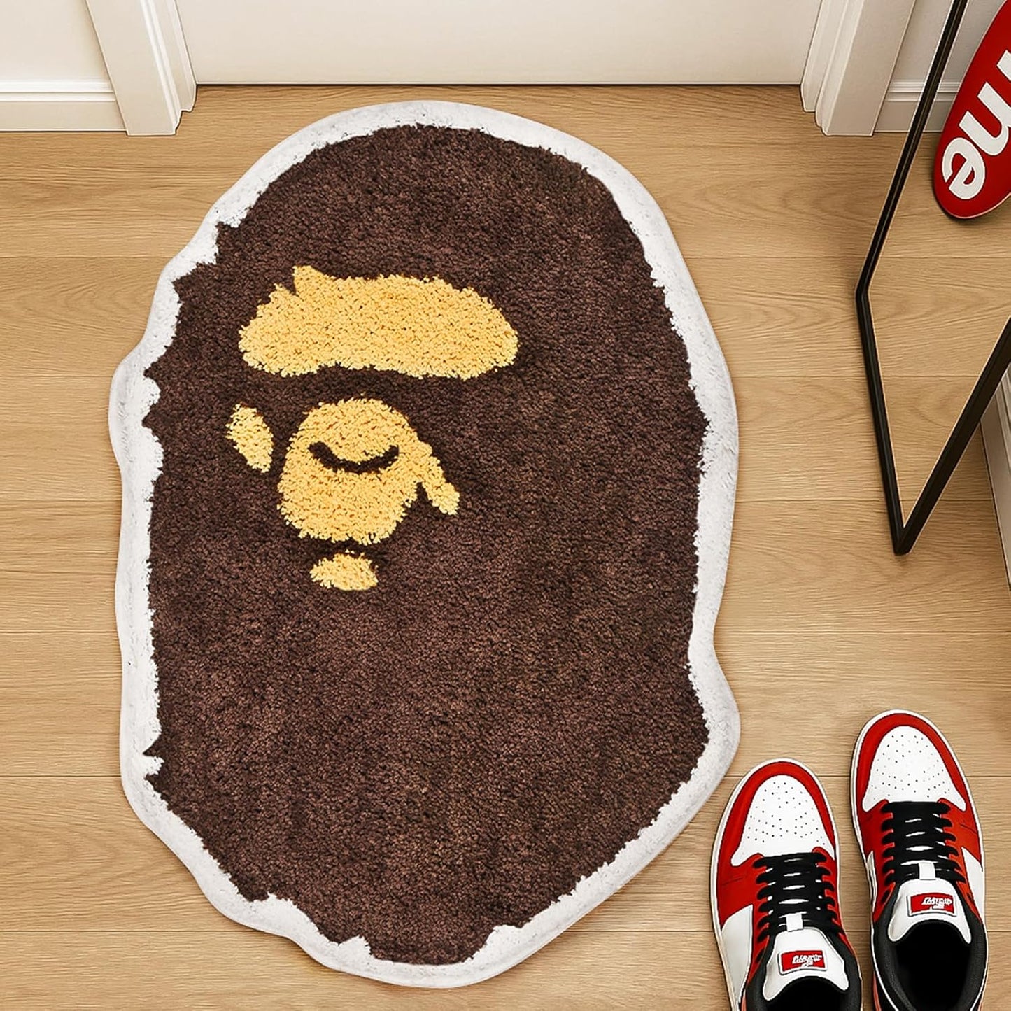 Alfombra Bape 28x20 Antiderrap para Sala Dormitorio