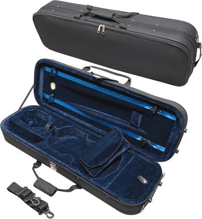 Estuche violín 3/4 rígido con correas cojín terciopelo