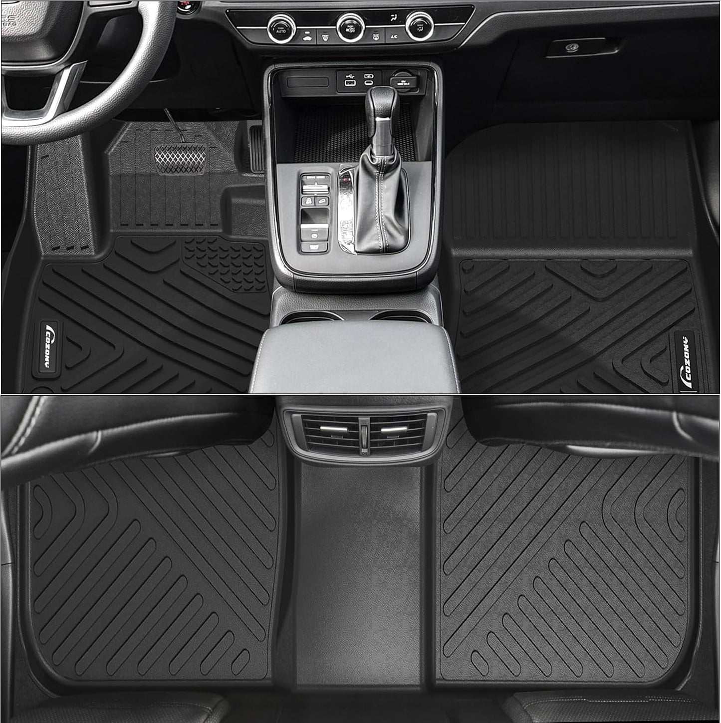 Alfombrillas CR-V 2023-25 TPE negro todo clima set delantero