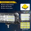 Barra LED triple fila 15" impermeable para Jeep ATV
