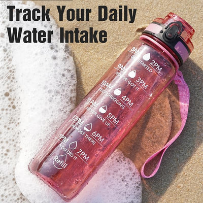 Botella agua deportiva 32oz Tritan sin BPA rojo