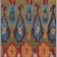 Alfombra área Ikat 2x8ft multi/borgoña