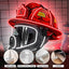 Letrero neón USB para casco bombero decoración estación
