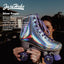 Patines mujer piel sintética holográfica 4 ruedas