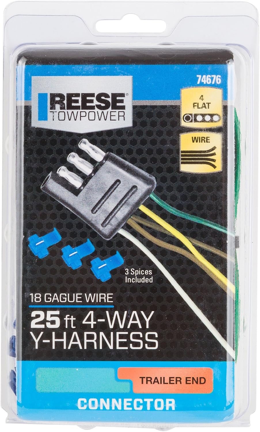 Kit conector remolque 25pies 4modos espoleta plana