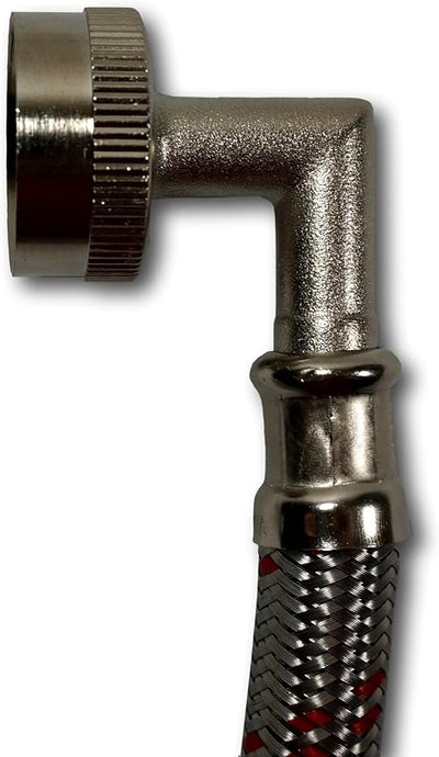 Mangueras lavadora acero inox 12ft 90grados paq 2