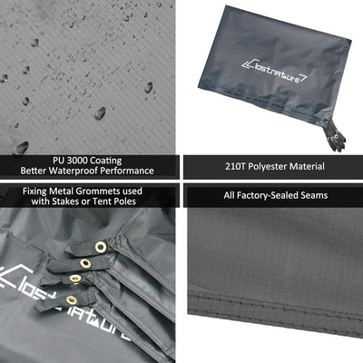 Alfombrilla impermeable para tienda camping ultraligera
