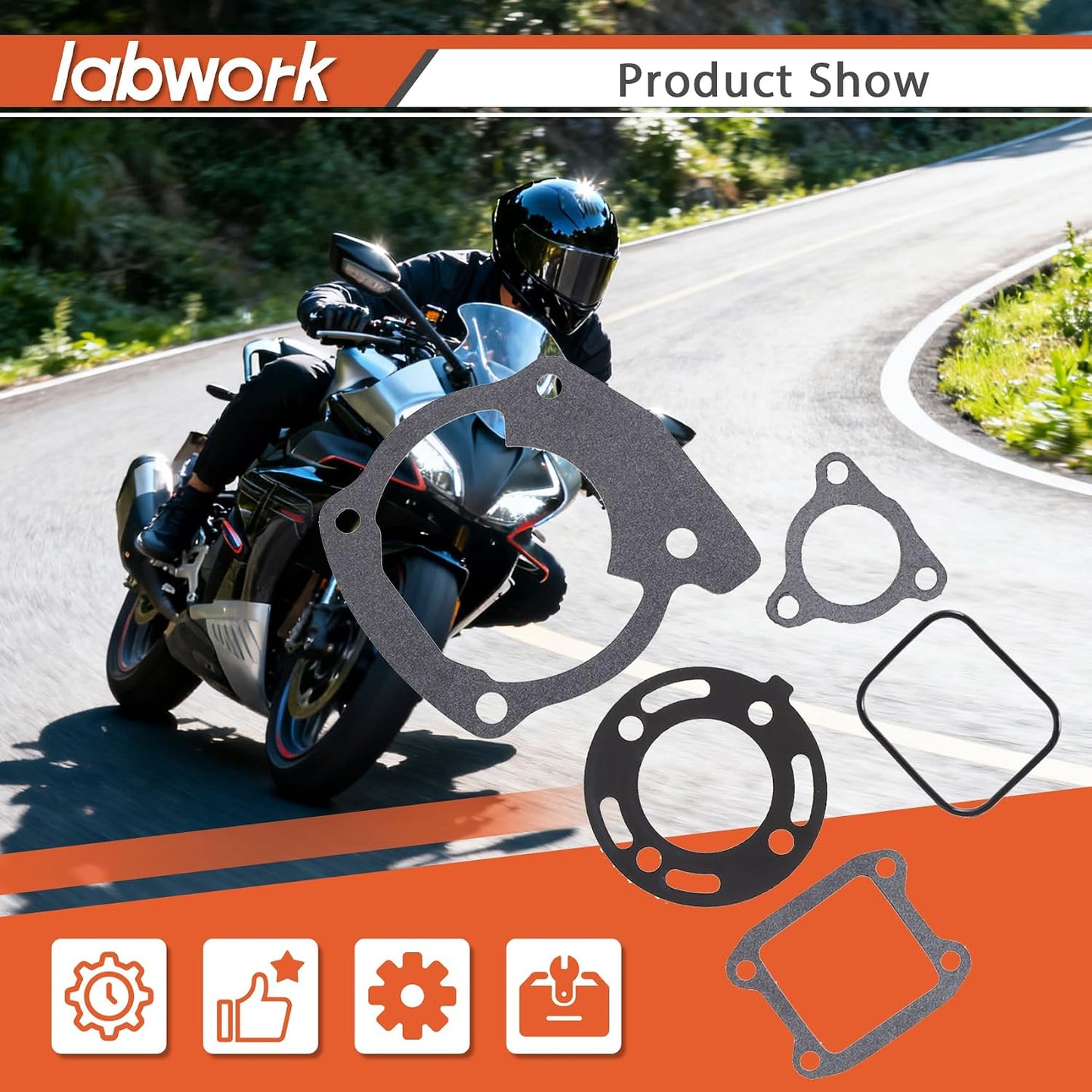Set juntas extremo superior Honda CR80R 92-02
