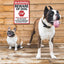 2 Letreros Advertencia Beware of Dog 12x8" Hogar Jardín